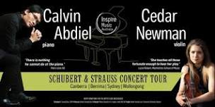 Schubert & Strauss with Newman violin & Abdiel piano at Wollongong Art Gallery