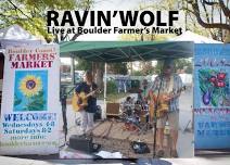 Ravin'Wolf  Acoustic Eclectic Blues Duo LIVE at the Boulder Farmer's Market