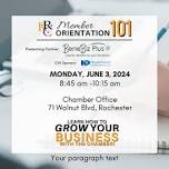 Member Orientation 101 - Benefits to Grow Your Business