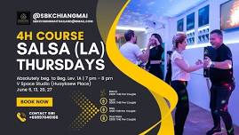 4H Course SALSA LA Style Thursdays (Beg. Lev. 1A)