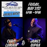 Chris London & James Supra at Blue Mountain Vineyards