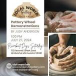 Live Pottery Wheel Demos at Local World Gallery