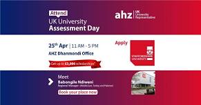 Staffordshire University Assessment Day | AHZ Dhanmondi Office