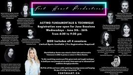 Acting Fundamentals & Technique - June Workshop - Wednesday Session