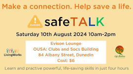 safeTALK Suicide Alertness and Prevention Workshop