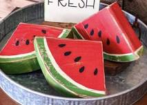 DIY Workshop: Hand Painted Watermelon Shelf Sitter Trio - June 22nd (3:00pm-5:00pm)