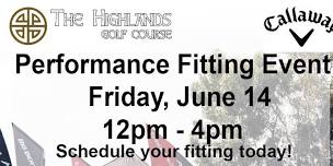 Callaway Performance Fitting Event