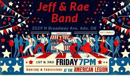 Jeff & Rae Band AND Potluck dinner @ American Legion Post 72