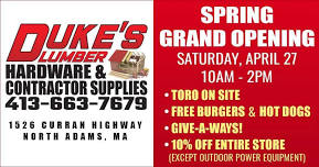 Duke's Lumber Spring Grand Opening