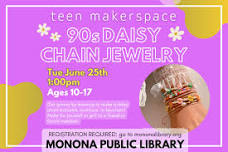 Teen Makerspace: 90s Daisy Chain Jewelry (ages 10-17)