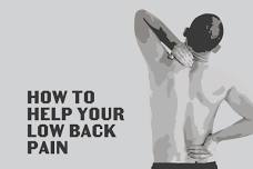 How to Help Your Low Back Pain