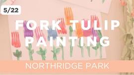 FREE PLAYGROUP | FORK TULIP PAINTING