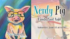 Nerdy Pig Family Paint