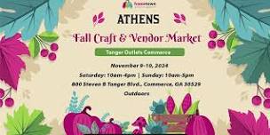 Athens Fall Craft and Vendor Market