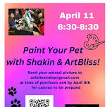 Paint Your Pet at Shakin Martini Lounge!