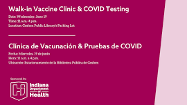 Free Walk-In Vaccine Clinic / Clínica de Vacunación Gratuita