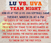 RDS Team Night - LU vs. UVA Softball Game