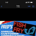 Fred's Customer Appreciation Fish Fry