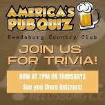 Thursday Night Pub Trivia at the Reedsburg Country Club