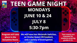 Teen Game Night