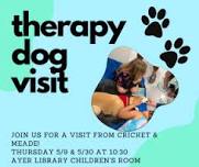 Therapy Dog Visit!