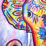 Paint Nite: RAINBOW: The Boho Elephant