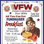 VFW Post 10904, Monthly Fundraiser Breakfast