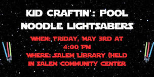 Kid Craftin’: Pool Noodle Lightsabers