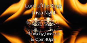 Lord of the Rings Trivia Night