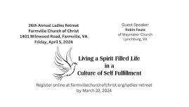 26th Annual Ladies Retreat