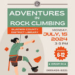 Gladwin Library sponsored Rock Climbing at the Gladwin Arena