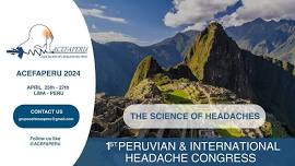 1st PERUVIAN INTERNATIONAL HEADACHE CONGRESS