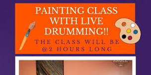 Painting class and drumming circle