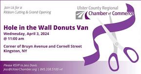 Join Us for a Ribbon Cutting at Hole in the Wall Donuts Van