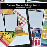 Summer Themed 2-Page Layout Class