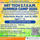 Fulton County Arts & Culture Art+Tech S.T.E.A.M. Summer Camp Registration