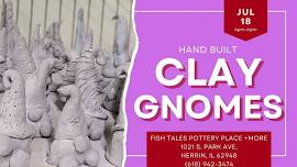 Clay Hand Building - Cute Garden Gnome