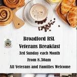 Boradford RSL Veterans Breakfast