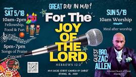 Great Day In May: For the Joy of the Lord