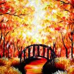 Paint Nite: Bridge Under The Autumn Forest