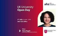 Nottingham Trent University Open Day - AHZ Cairo Office