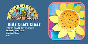 Paper Plate Sunflower – Kids Craft Class