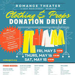 Romance Theater Clothing and Props Donation Drive