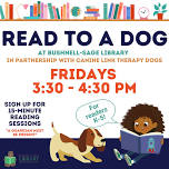 Read to a Dog  — Bushnell-Sage Library