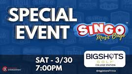 Special Night of SINGO Music Bingo at BigShots Golf - Bryan