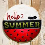 Watermelon Door Hanger Pizza & Paint Night