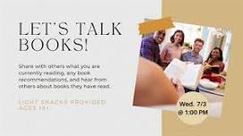 Let's Talk Books at South Coastal Library