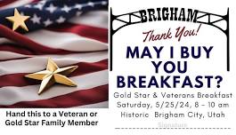 Gold Star / Veterans Breakfast at Art on Main - Memorial Weekend