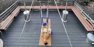 Stretch and Release with aerial yoga