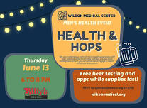 Wilson Medical Center Men's Health Event: Health & Hops